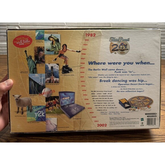 Trivial Pursuit 20th‎ Anniversary Edition 2002 Hasbro Board Game - Complete - Picture 14 of 14